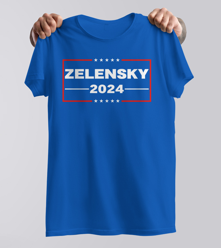 Zelensky 2024 Stars And Stripes Blue T-Shirt