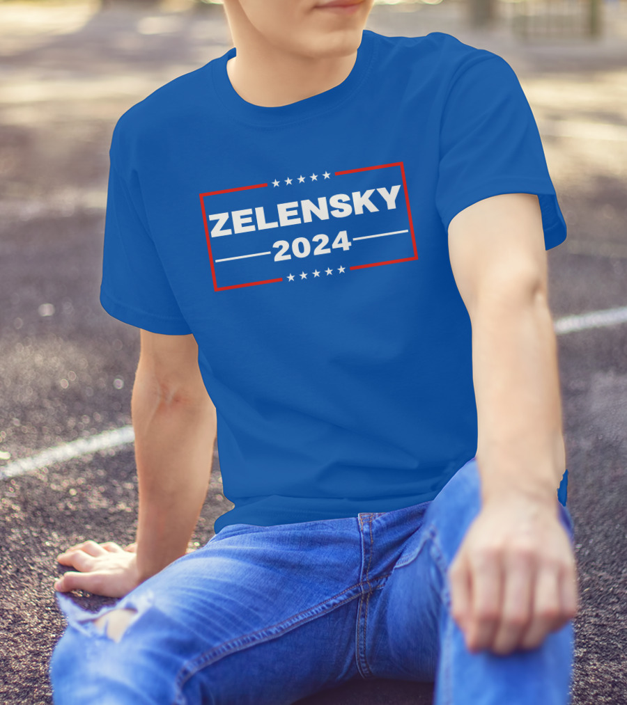 Zelensky 2024 Stars And Stripes Blue T-Shirt