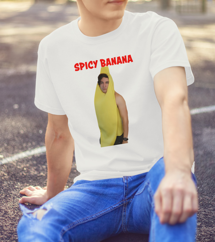 Spicy Banana Costume Humor With Thrasher Dan Vibes T-Shirt