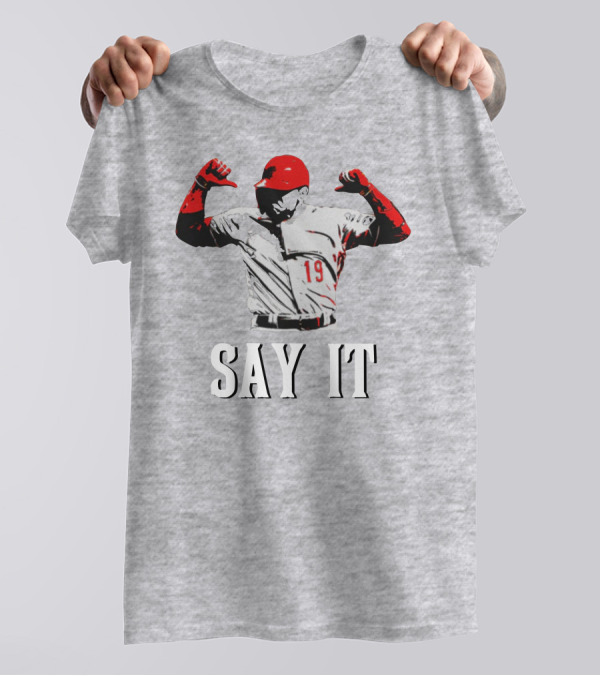 Say It Votto Still Bangs Baseball Tribute Iconic Player Number 19 T-Shirt