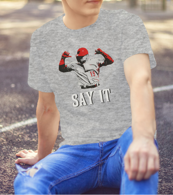 Say It Votto Still Bangs Baseball Tribute Iconic Player Number 19 T-Shirt