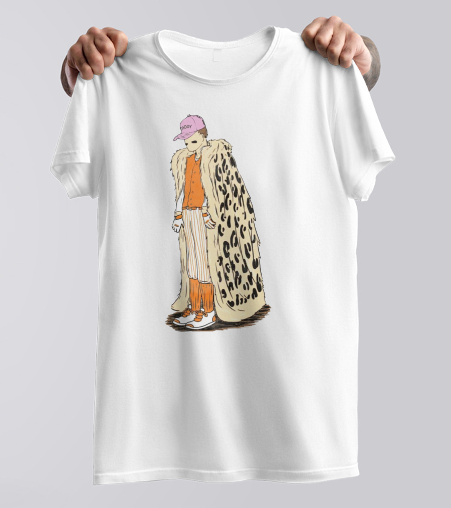 Daddy Leopard Cape Orange T-Shirt