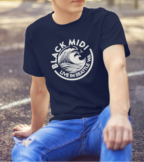 Black Midi Live In Seattle WA Concert Wave T-Shirt