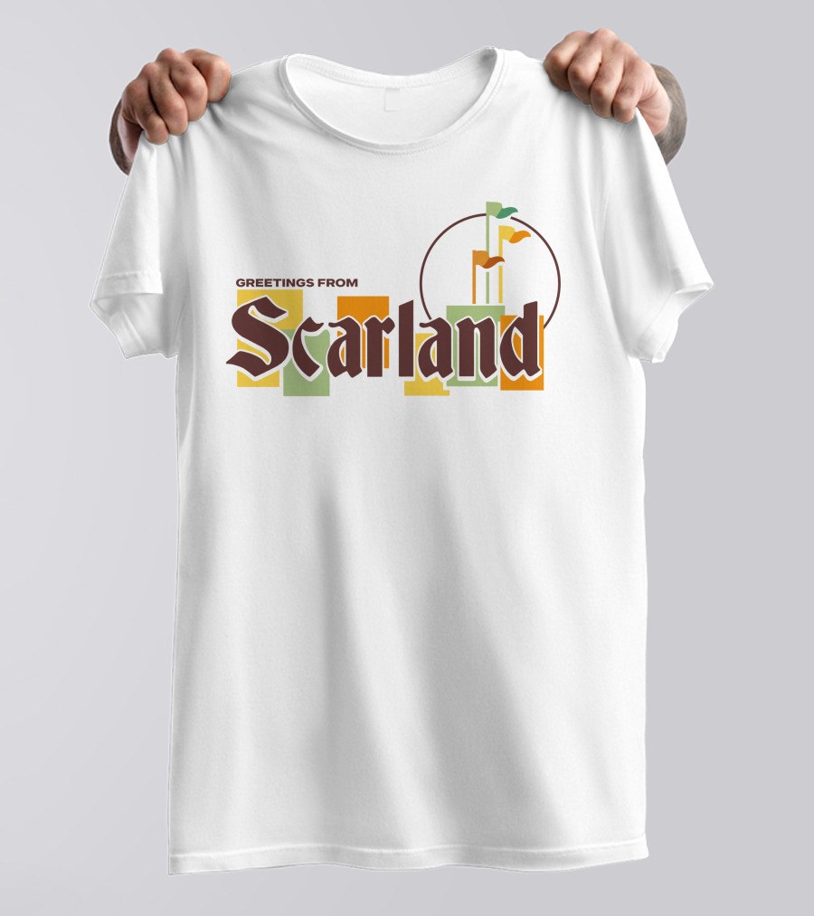 Greetings From Scarland Goodtimeswithscar Merch Flags T-Shirt