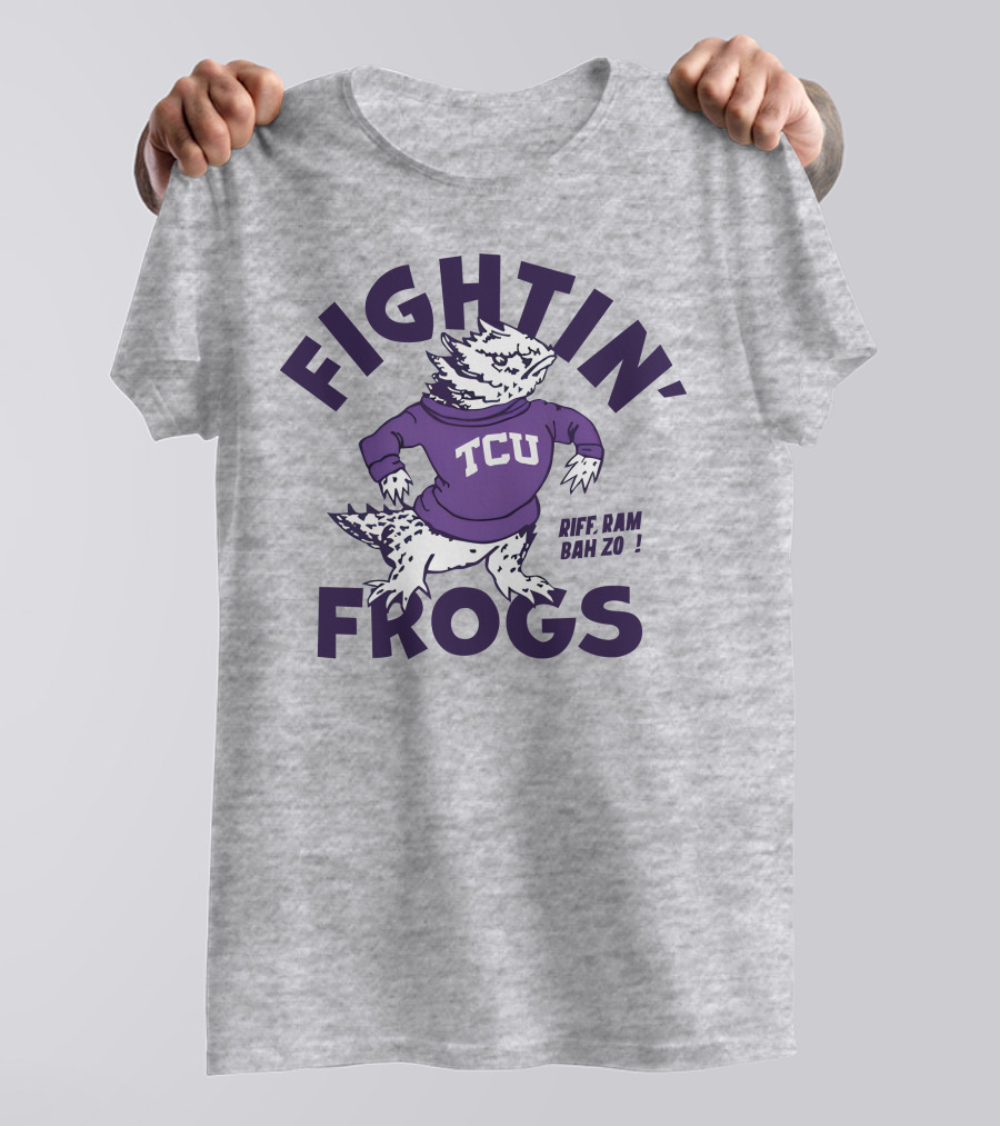 Fightin' Frogs TCU Riff Ram Bah Zo Vintage T-Shirt