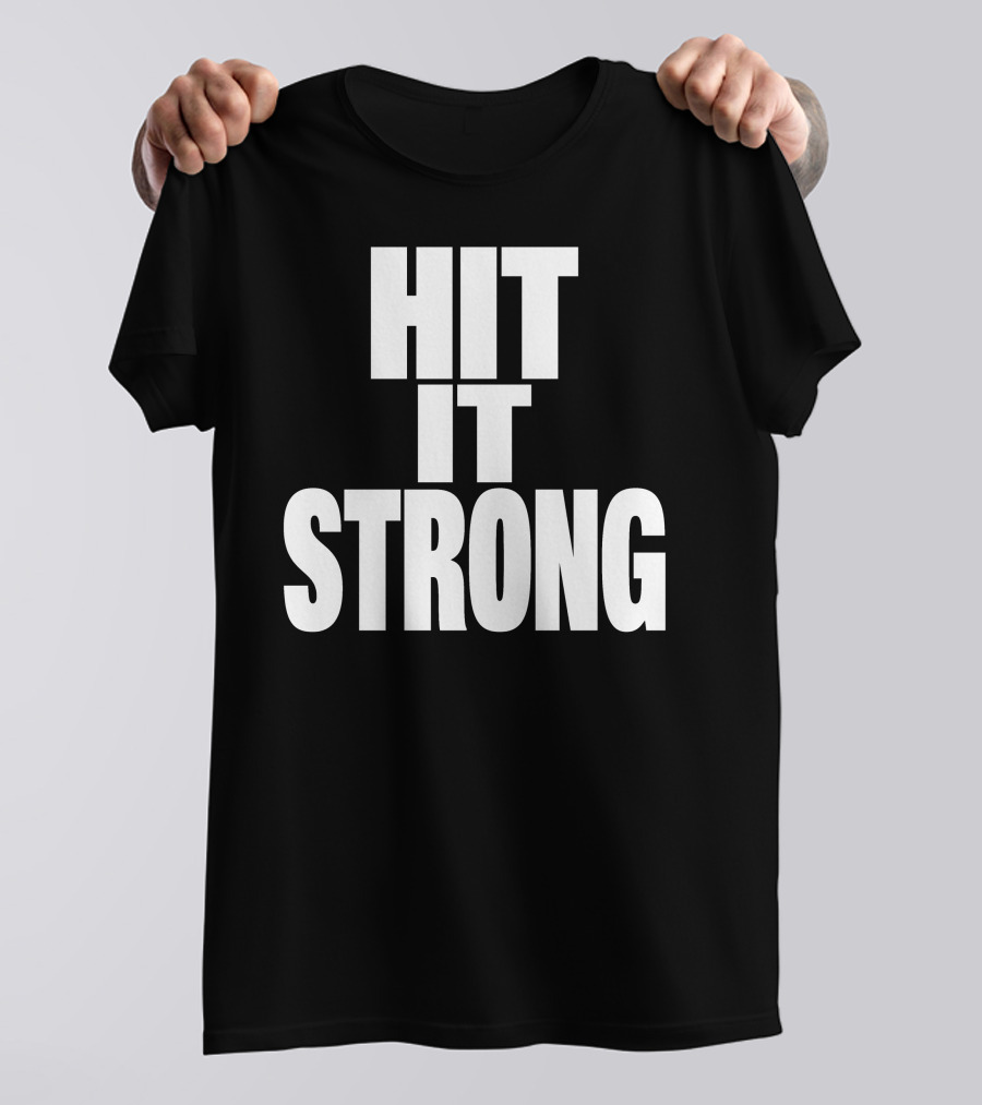 Public Enemies Podcast Hit It Strong Theenemiespe3 T-Shirt
