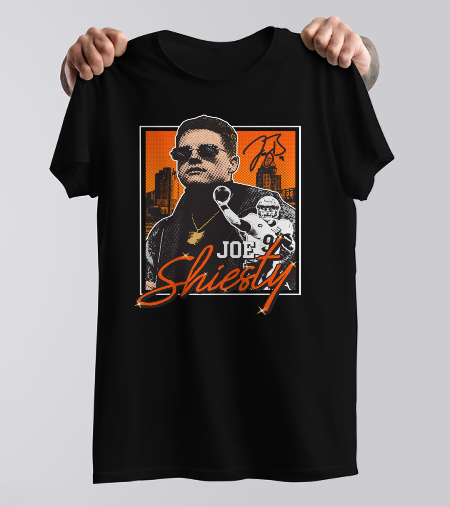 Joe Shiesty 9 Signature Urban Skyline Football T-Shirt