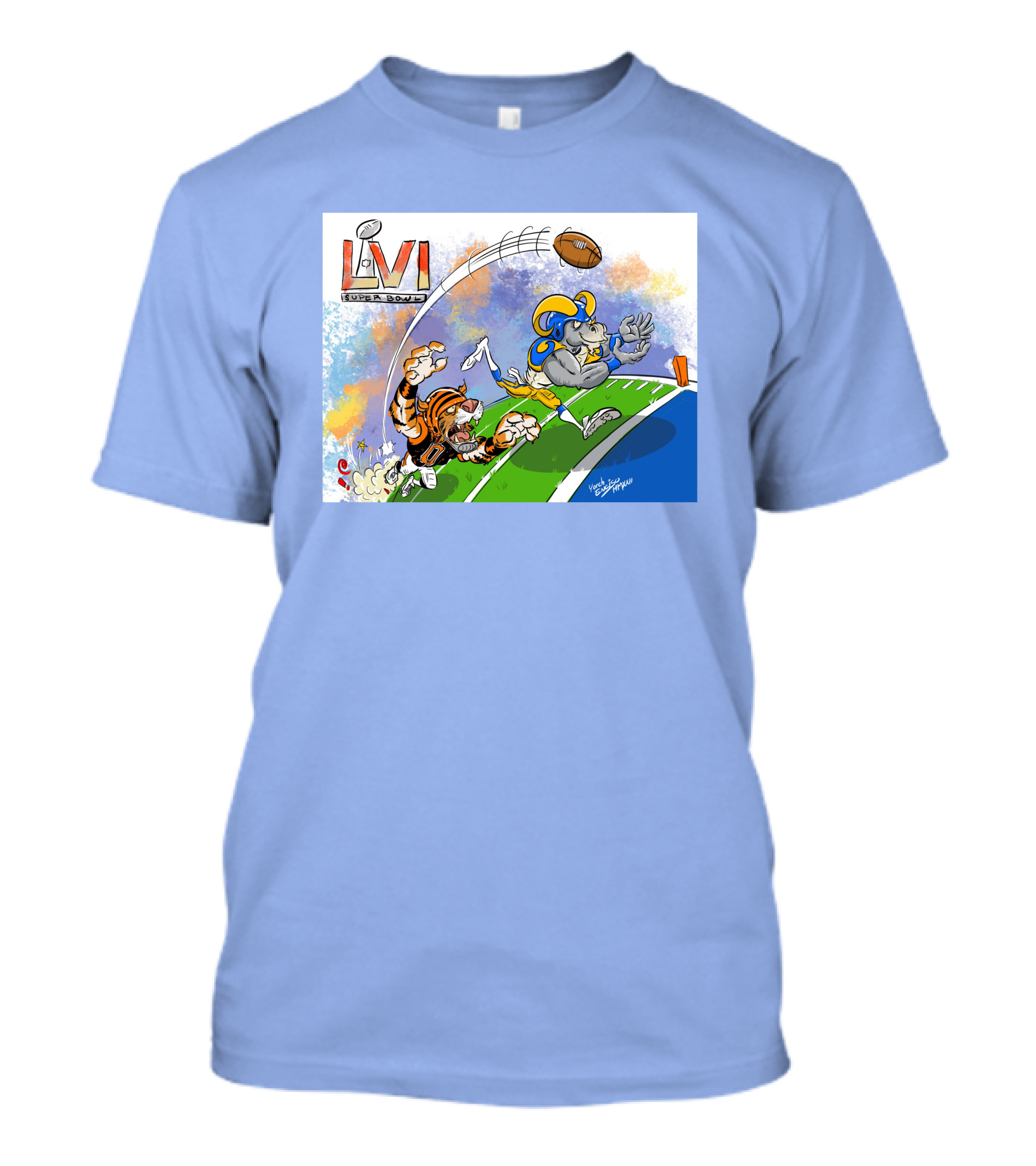 Super Bowl LVI Go Rams Touchdown T-Shirt