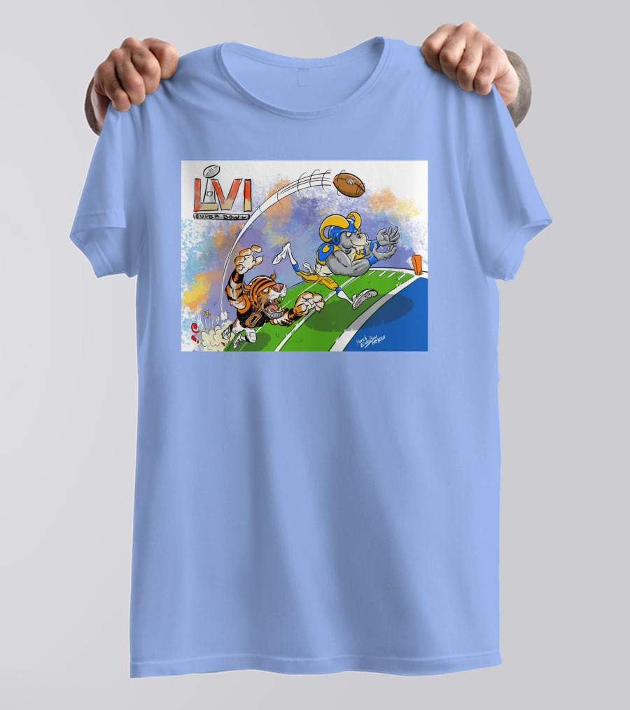Super Bowl LVI Go Rams Touchdown T-Shirt