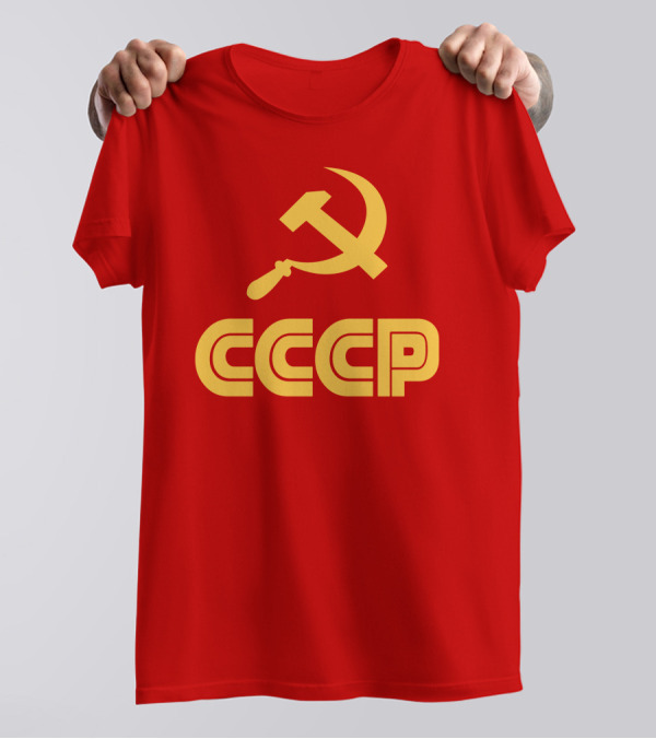 Schotthappens CCCP Soviet Hammer And Sickle Red T-Shirt