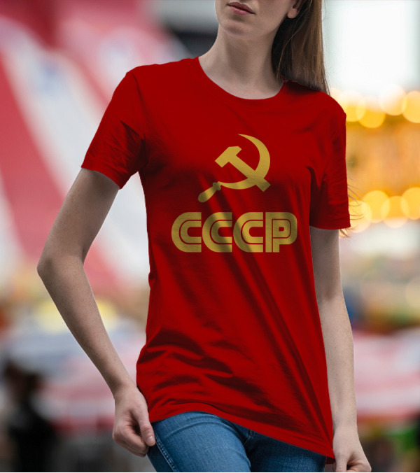 Schotthappens CCCP Soviet Hammer And Sickle Red T-Shirt