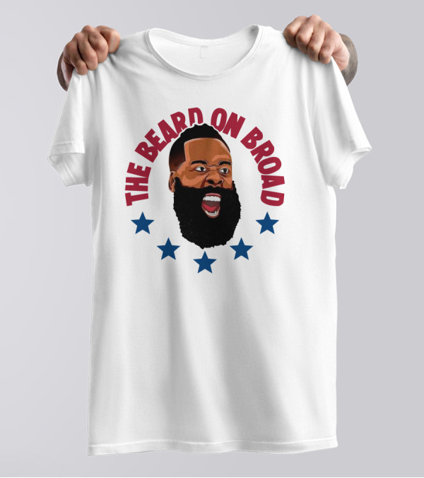 The Beard On Broad Stars James Harden T-Shirt