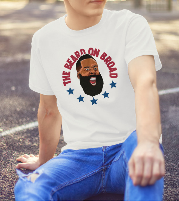 The Beard On Broad Stars James Harden T-Shirt