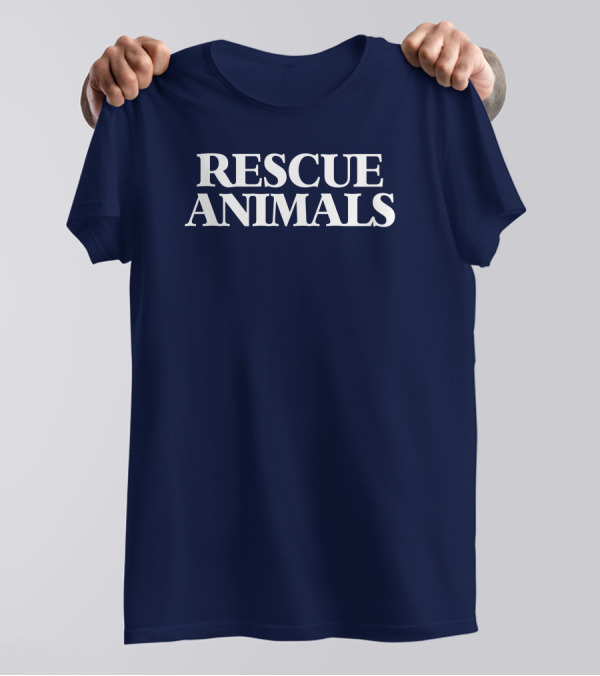 Vintagevegans Rescue Animals T-Shirt