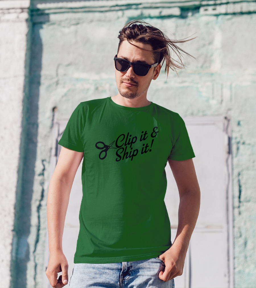 Bringdanoyz Clip It And Ship It Scissors T-Shirt