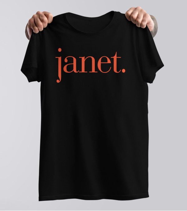 Matthew A Cherry Janet Typography T-Shirt