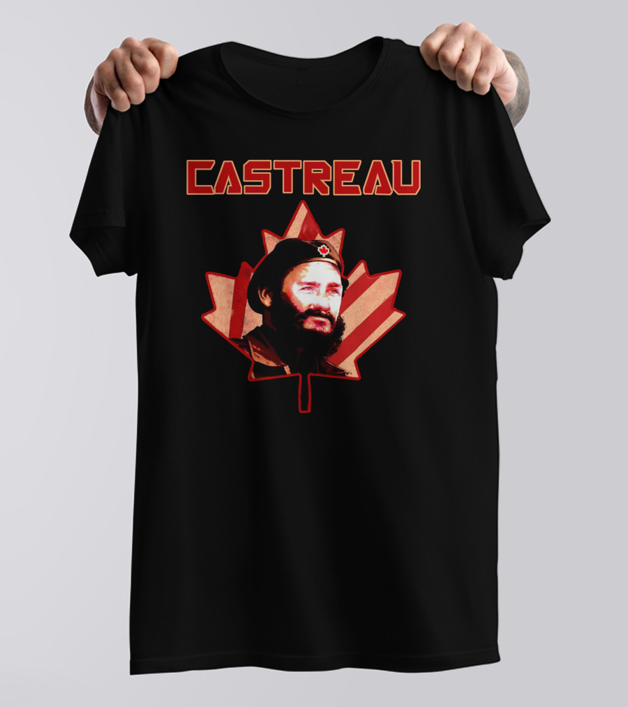 Castreau Maple Leaf Portrait Revival Today Store T-Shirt
