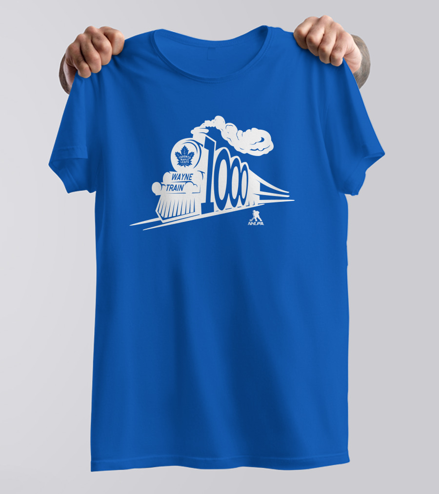 Toronto Maple Leafs Wayne Train NHLPA 1000th T-Shirt