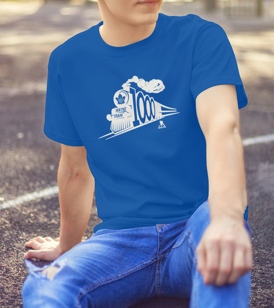 Toronto Maple Leafs Wayne Train NHLPA 1000th T-Shirt