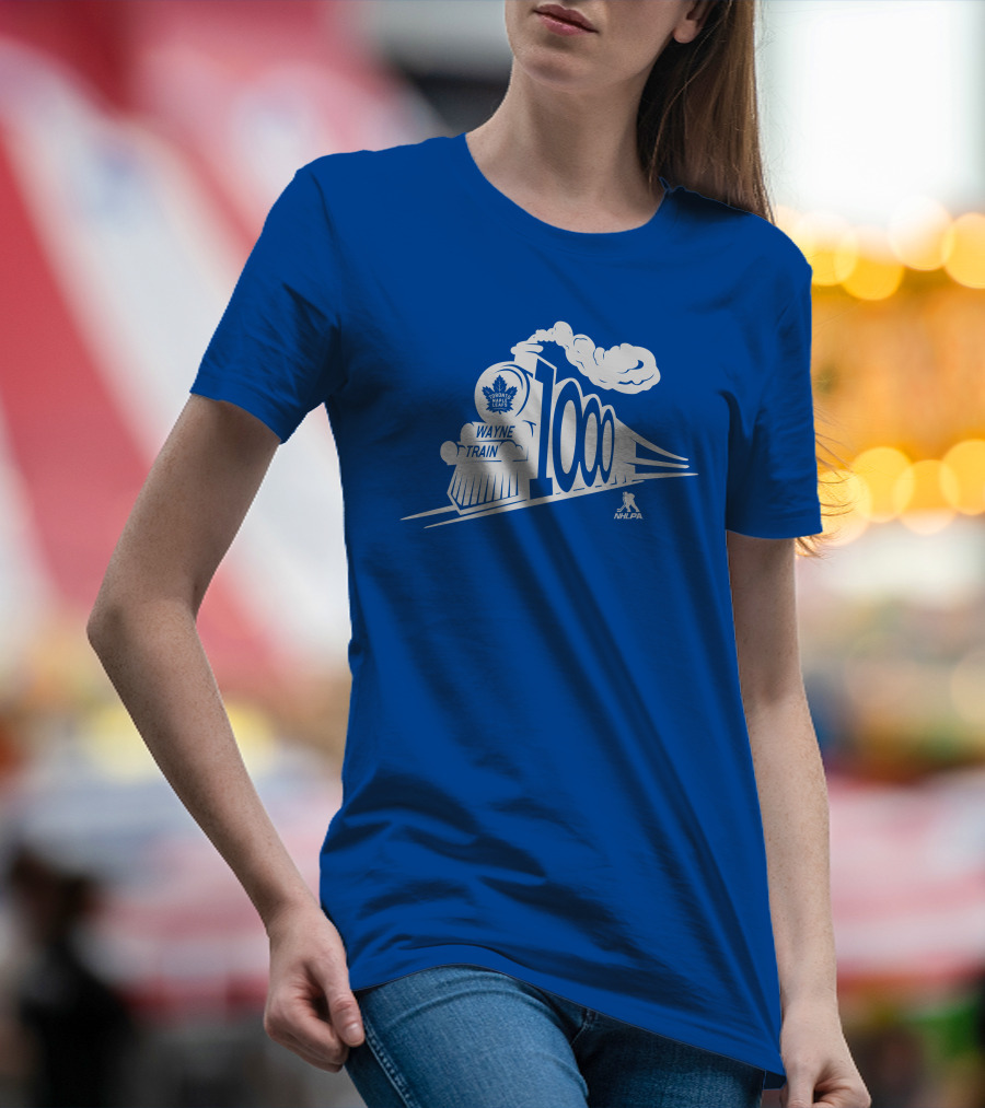 Toronto Maple Leafs Wayne Train NHLPA 1000th T-Shirt