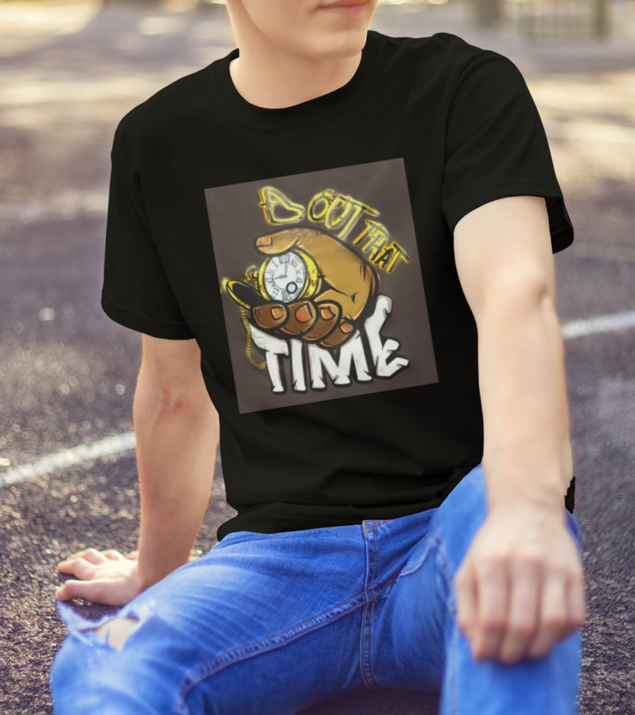 Bout That Time Malik Dunbar Hand Holding Pocket Watch T-Shirt