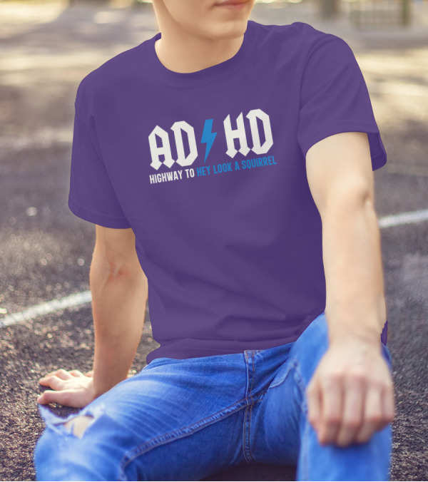 ADHD Highway To Hey Look A Squirrel Vintage Rock T-Shirt