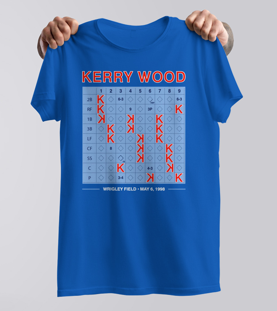 Kerry Wood Wrigley Field 20 Strikeouts May 6 1998 Scorecard T-Shirt