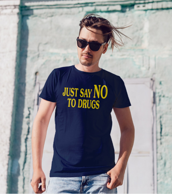 Lindsay Lohan Just Say No To Drugs Campaign Message T-Shirt