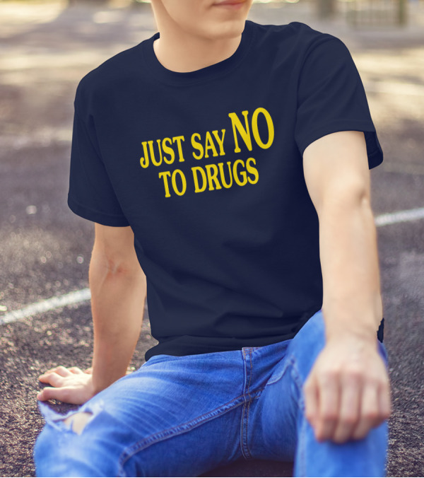 Lindsay Lohan Just Say No To Drugs Campaign Message T-Shirt