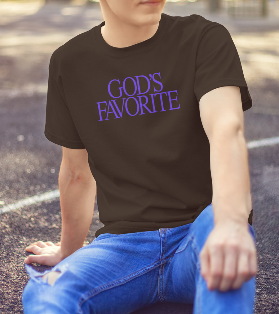 Lilipropaganda God's Favorite Text In Bold Purple Letters T-Shirt