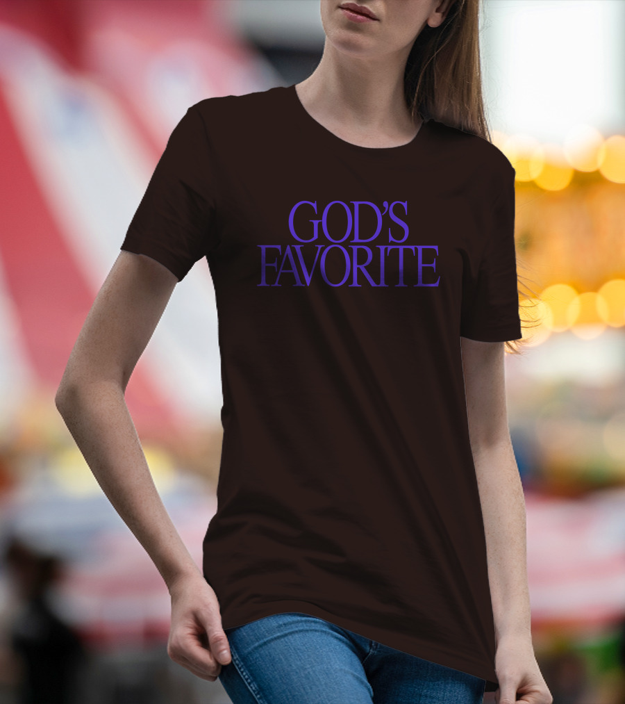 Lilipropaganda God's Favorite Text In Bold Purple Letters T-Shirt