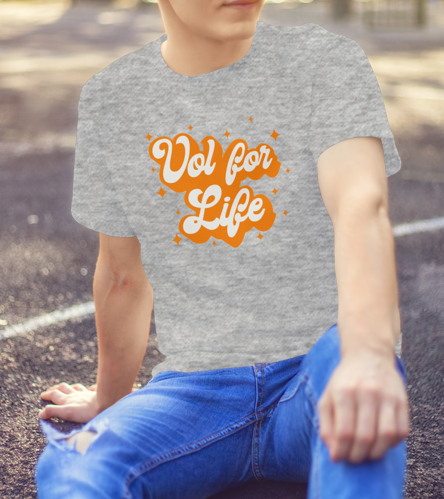 Vol For Life Alexis Foust Orange Sparkle T-Shirt