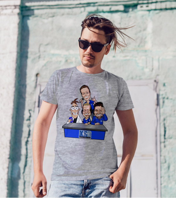 BigBlueAndrew Kentucky Sports Radio KSR Cartoon Panel T-Shirt