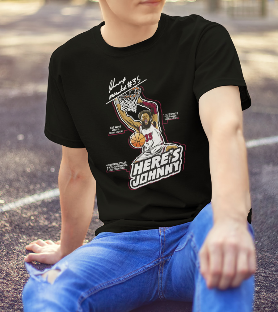 Here's Johnny Mccants #35 Basketball Achievements And Highlights T-Shirt
