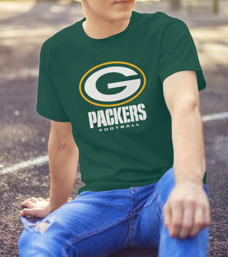 Green Bay Packers Football NFL Logo Packers Football T-Shirt