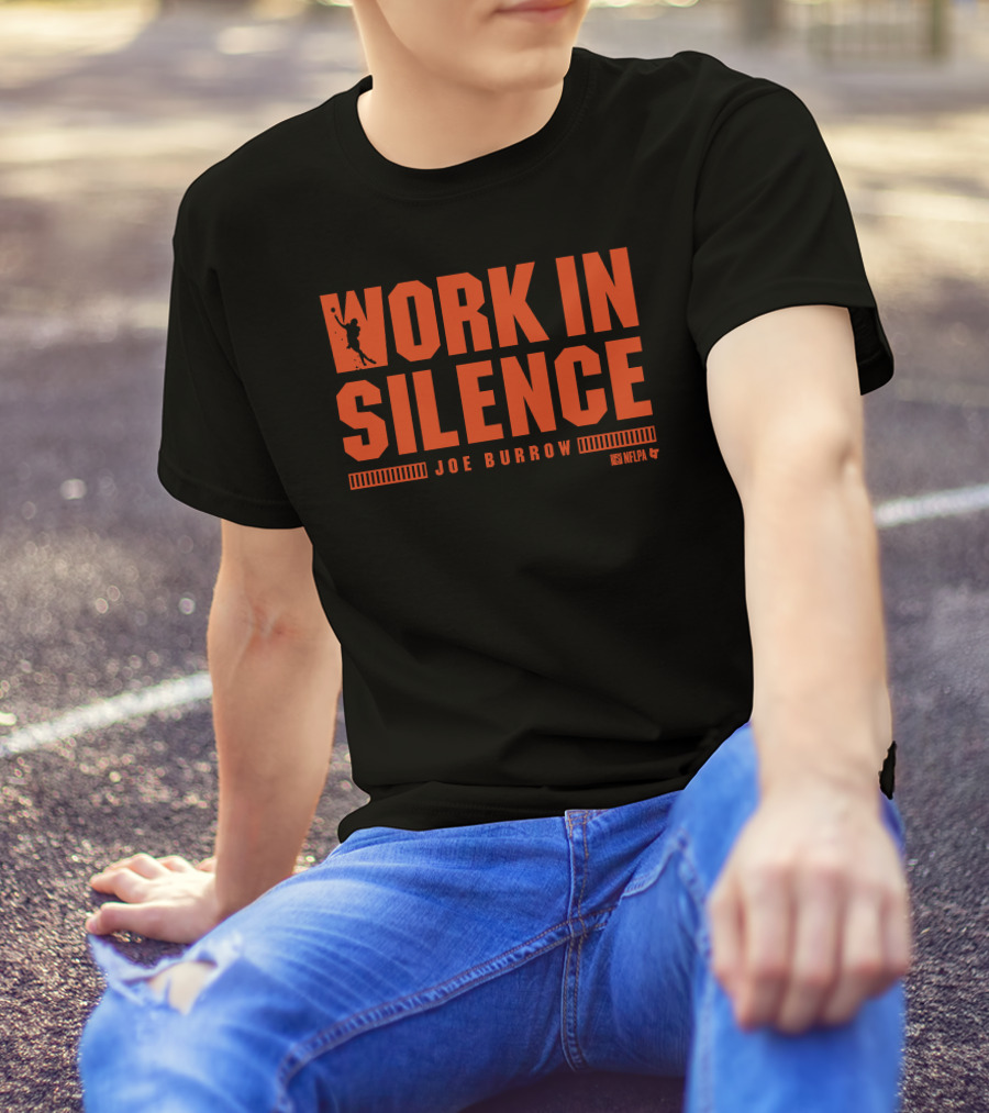 Joe Burrow Work In Silence NFLPA T-Shirt