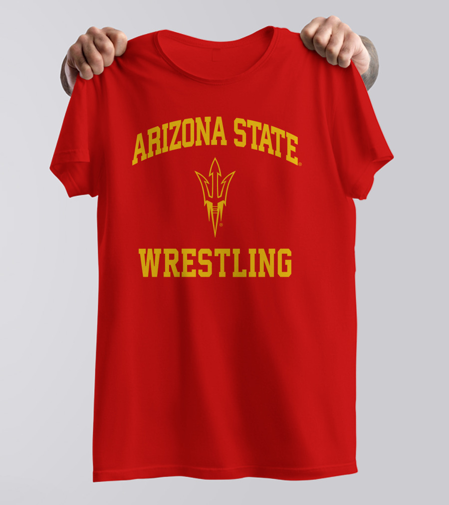 Arizona State Sun Devils Wrestling Fork T-Shirt