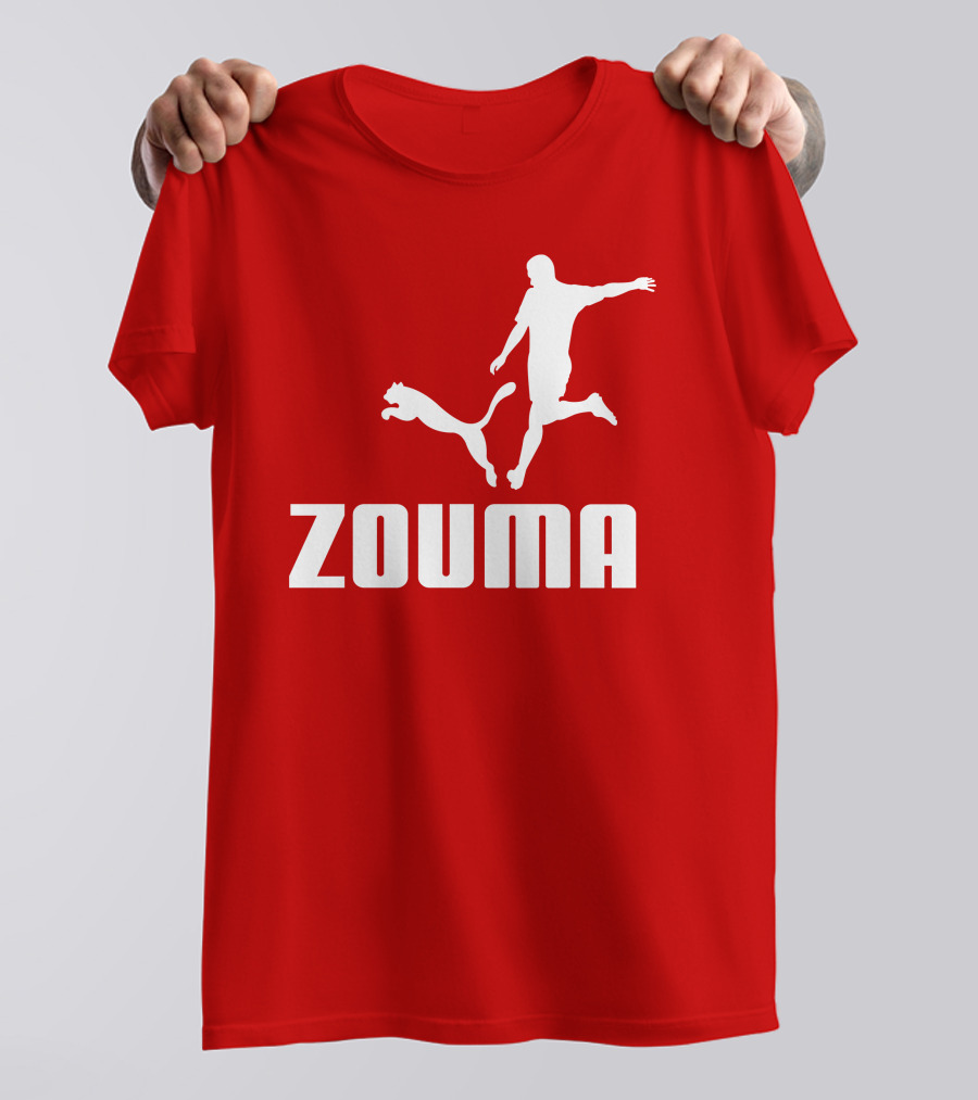 Zouma Player Silhouette With Cat Jumping T-Shirt