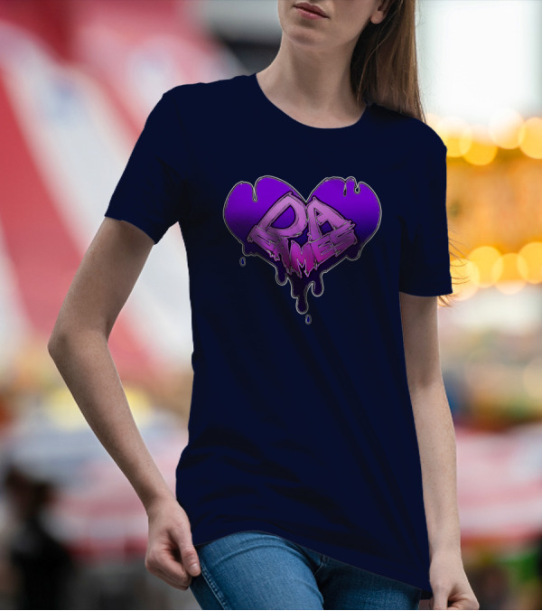 DA Games Purple Heart Valentine's Retro Gamer T-Shirt