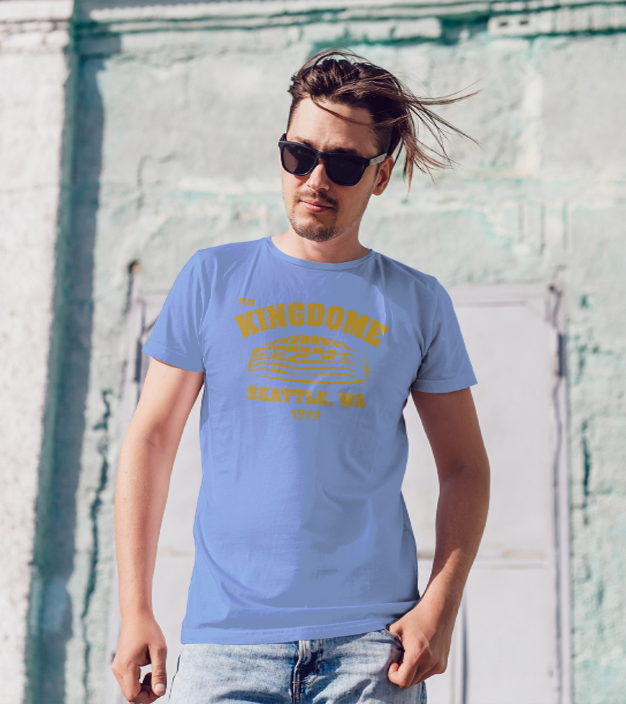 Simply Seattle Merch The Kingdome Seattle WA 1977 Retro Stadium T-Shirt