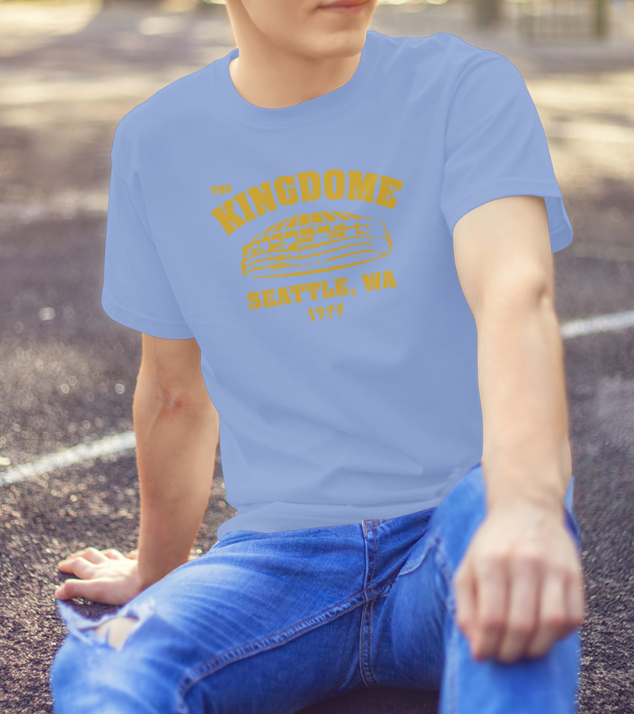 Simply Seattle Merch The Kingdome Seattle WA 1977 Retro Stadium T-Shirt