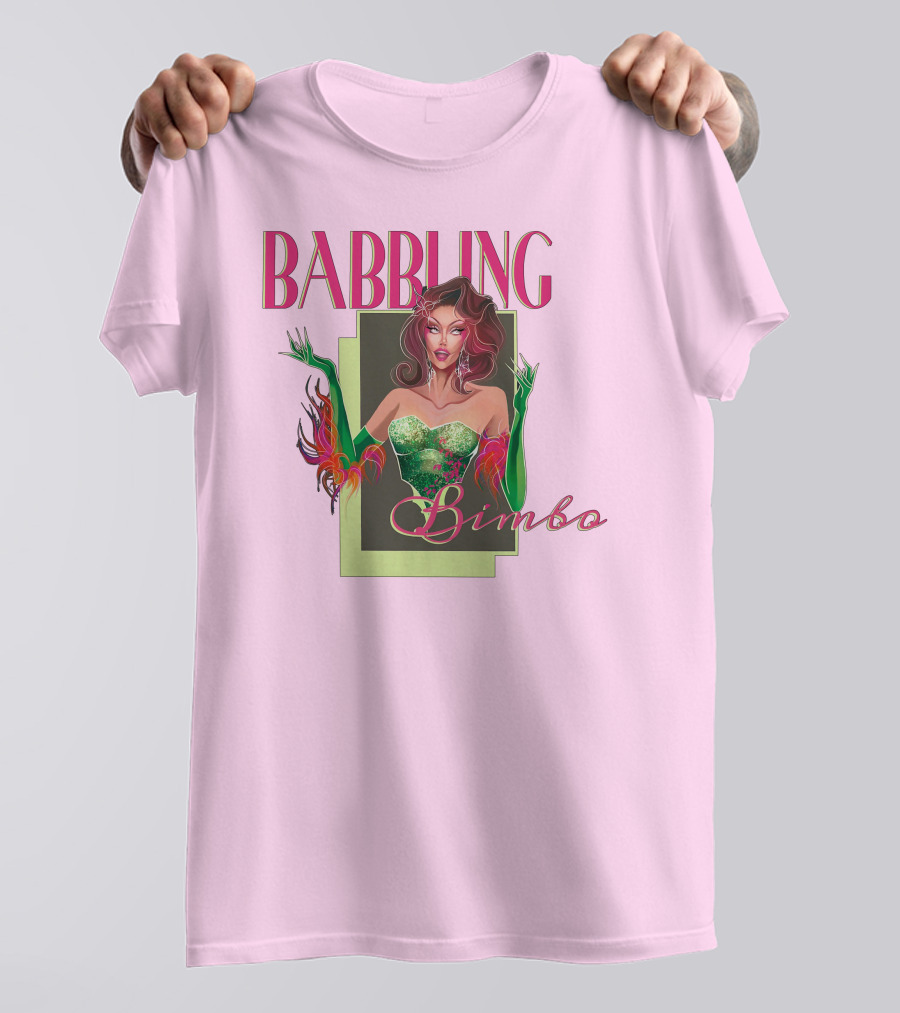 Voss Events Merch Jasmine Kennedie Babbling Bimbo Green Glamour Dress T-Shirt