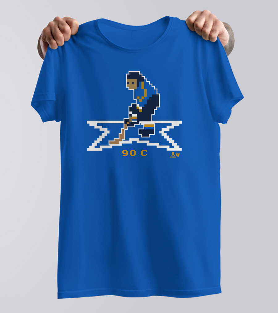 Breakingt Store Ryan O'Reilly 90 C Throwback Hockey Pixel T-Shirt