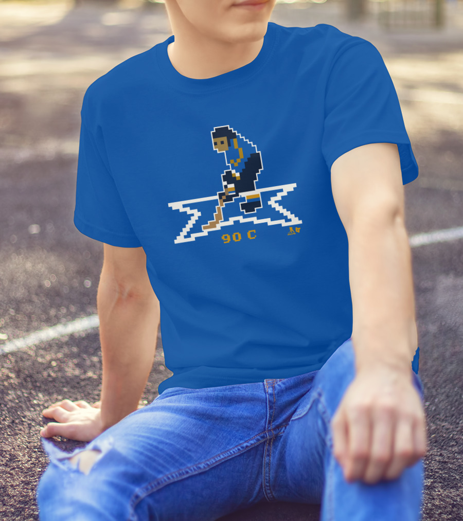 Breakingt Store Ryan O'Reilly 90 C Throwback Hockey Pixel T-Shirt