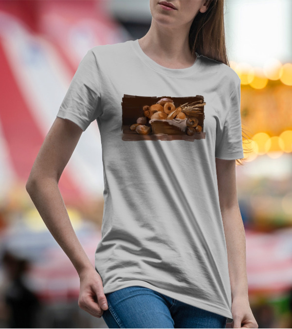 Wolfy The Witch Merchandise Bread Basket T-Shirt