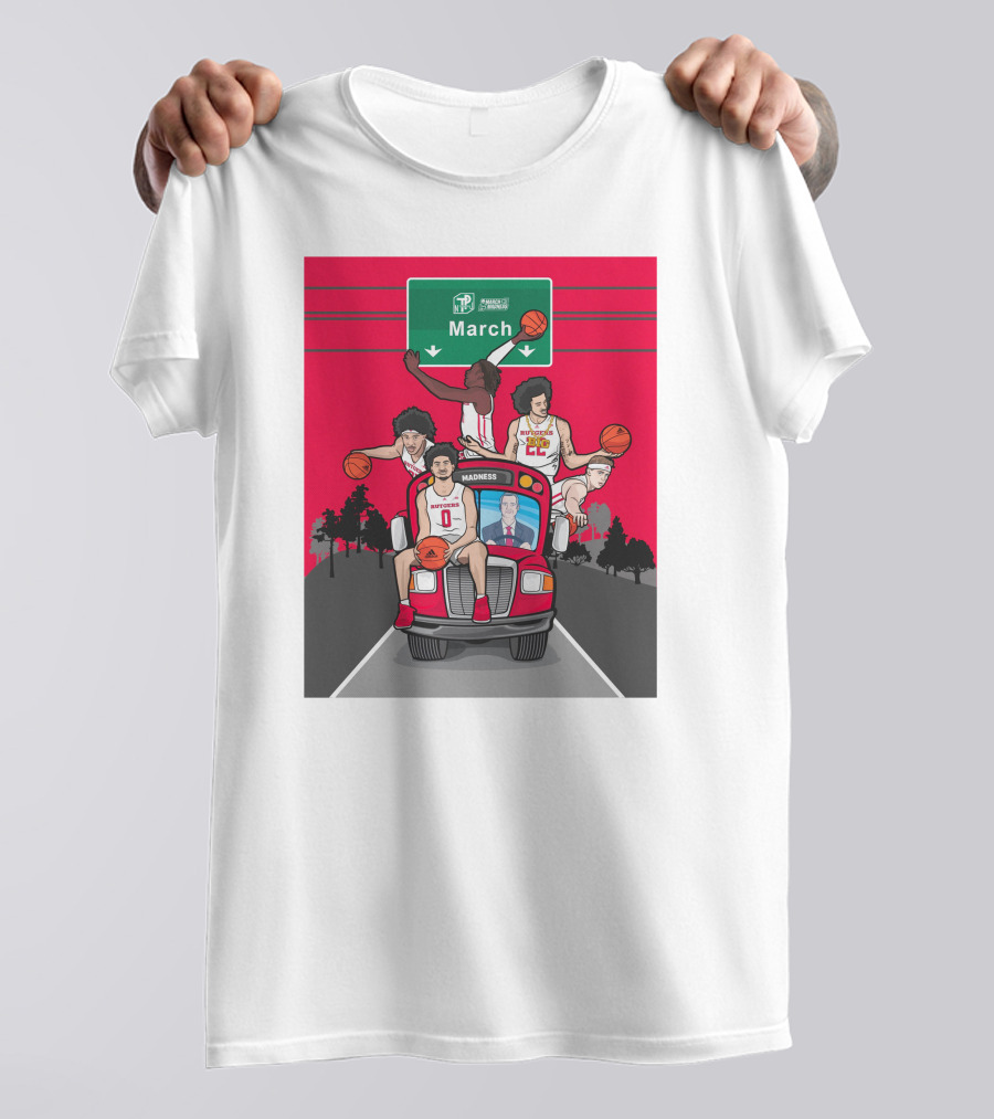 Rutgers Scarlet Knights Basketball March Madness Road Trip To Dayton Ohio T-Shirt