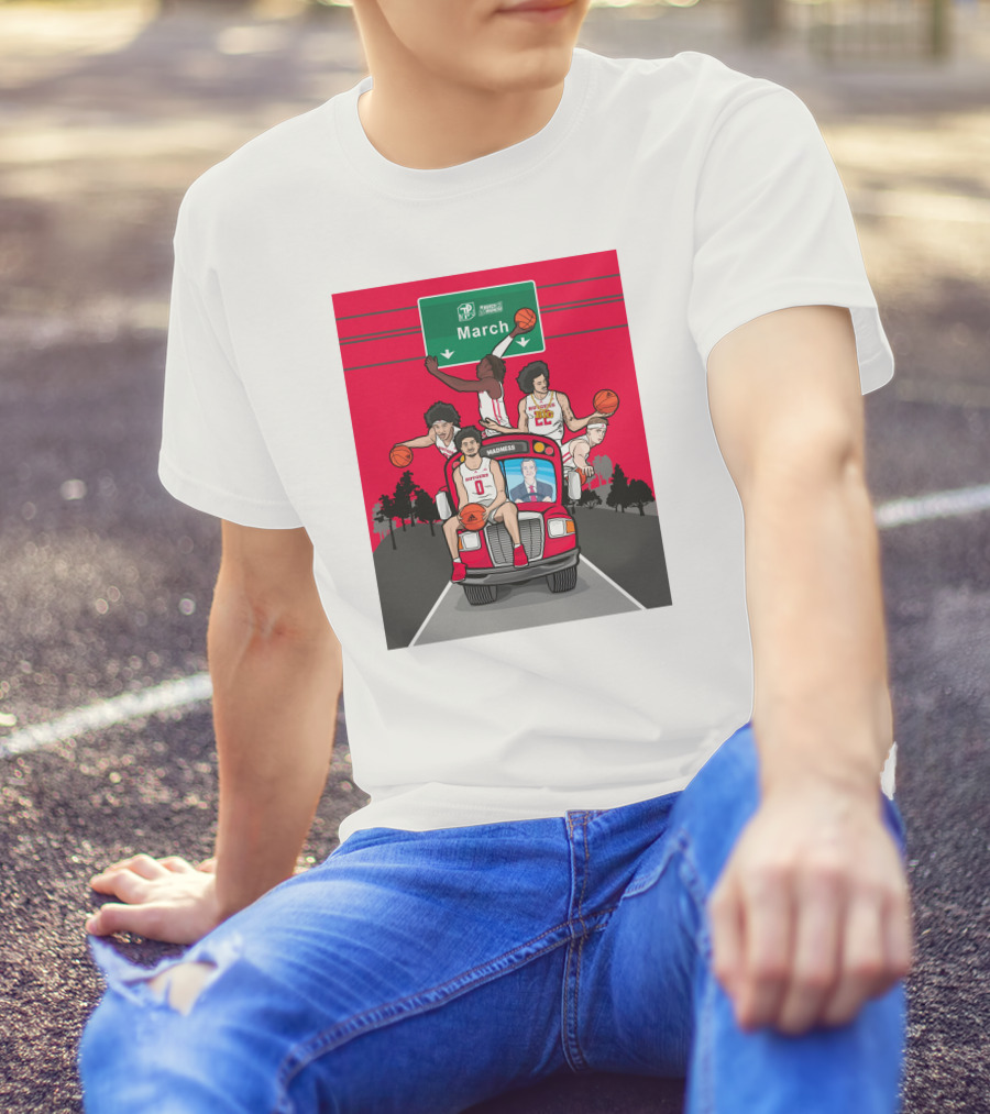 Rutgers Scarlet Knights Basketball March Madness Road Trip To Dayton Ohio T-Shirt