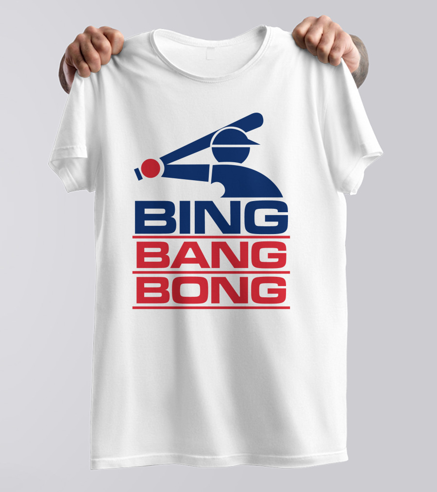 Bing Bang Bong Baseball Player T-Shirt