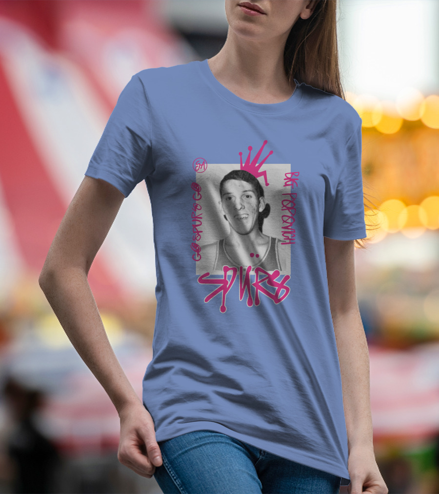 Big Popovich Spurs Ultradrip Go Spurs Go SA T-Shirt