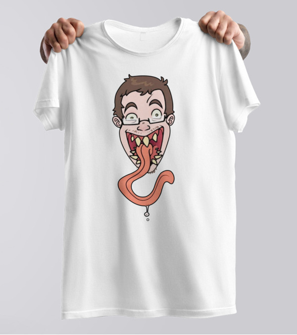 Ricky Berwick Merch Ricky Funny Cartoon Face With Long Tongue T-Shirt